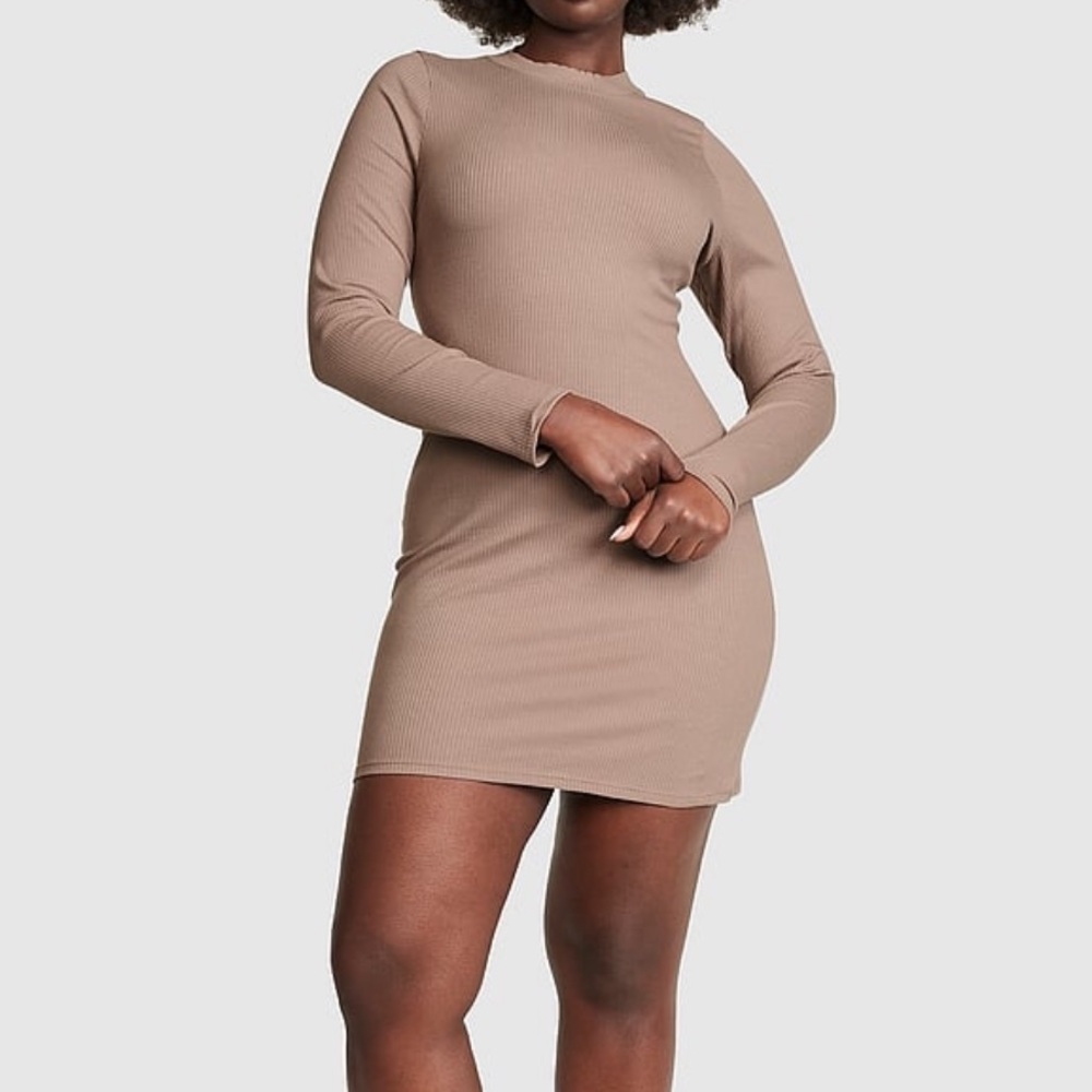 PINK Victoria’s Secret Long Sleeve Mock Neck Mini Dress
